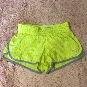 Dri-Fit Nike Shorts Lime and Gray